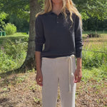 dark grey cashmere polo sweater | Ralph | Linnea Lund