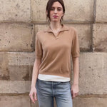 Camel women cashmere polo - video | Isabella | Linnea Lund 