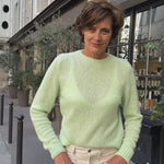 Ines de la Fressange seafoam green cashmere sweater women - video | Nine | Linnea Lund