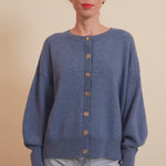 Cashmere cardigan women blue - video | Gabriella | Linnea Lund
