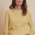 Yellow light women cashmere sweater - look | Harald | Linnea Lund