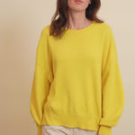 Flash yellow cashmere sweater women - video | Sarah | Linnea Lund