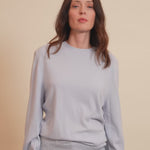 Baby blue light women cashmere sweater - video | Harald | Linnea Lund