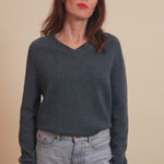 dark slate teal color cashmere sweater women - video | Jack | Linnea Lund