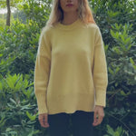 Light yellow cashmere sweater women - packshot | Francesca | Linnea Lund
