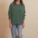 Green cashmere sweater women - video | Sarah | Linnea Lund