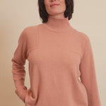 Light Salmon color cashmere sweater women - video | Charlotte | Linnea Lund
