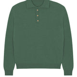 Green cashmere polo - packshot | Ralph | Linnea Lund