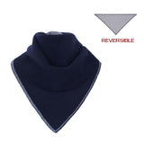 Navy reversible cashmere scarf - packshot | Elle Macpherson x Linnea Lund
