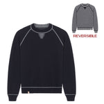 Reversible grey blue cashmere sweater - packshot | Elle Macpherson x Linnea Lund