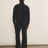 dark blue cashmere sweater men - back view | François | Linnea Lund