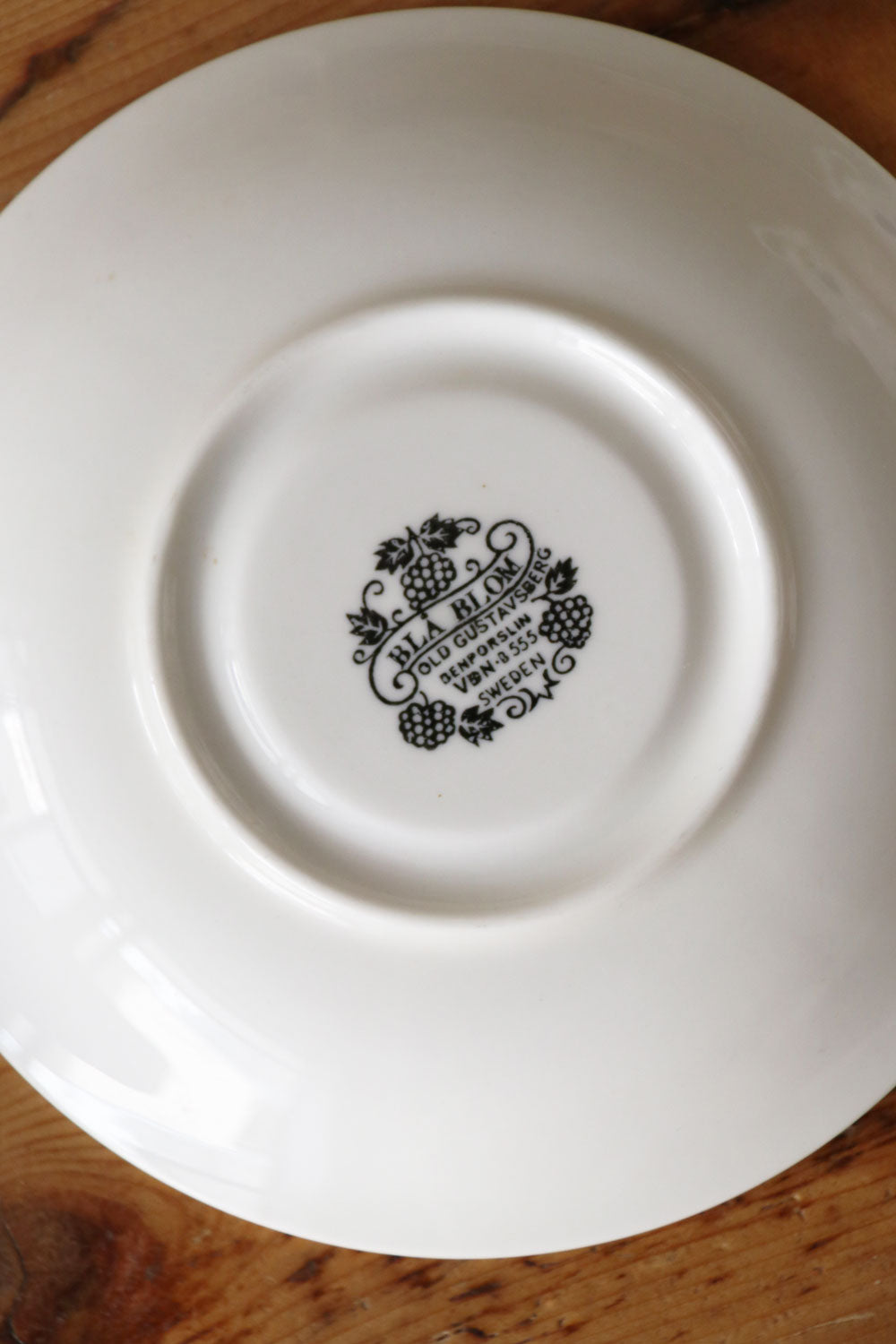 Vintage Swedish Saucer Gustavsberg Porcelain Blå Blom 196…