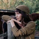 ocher green bandana cashmere scarf | Stella | Linnea Lund