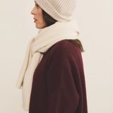 white scarf cashmere - side view | Susanne | Linnea Lund