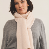 light salmon pink scarf cashmere - front view | Susanne | Linnea Lund