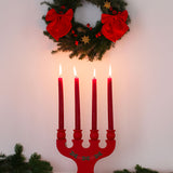 Swedish Hand-painted Red Candle Holder | Linnea Lund