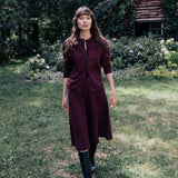 Timeless cashmere midi skirt burgundy - look | Sylvie | Linnea Lund