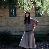 Timeless cashmere midi skirt light brown | Sylvie | Linnea Lund