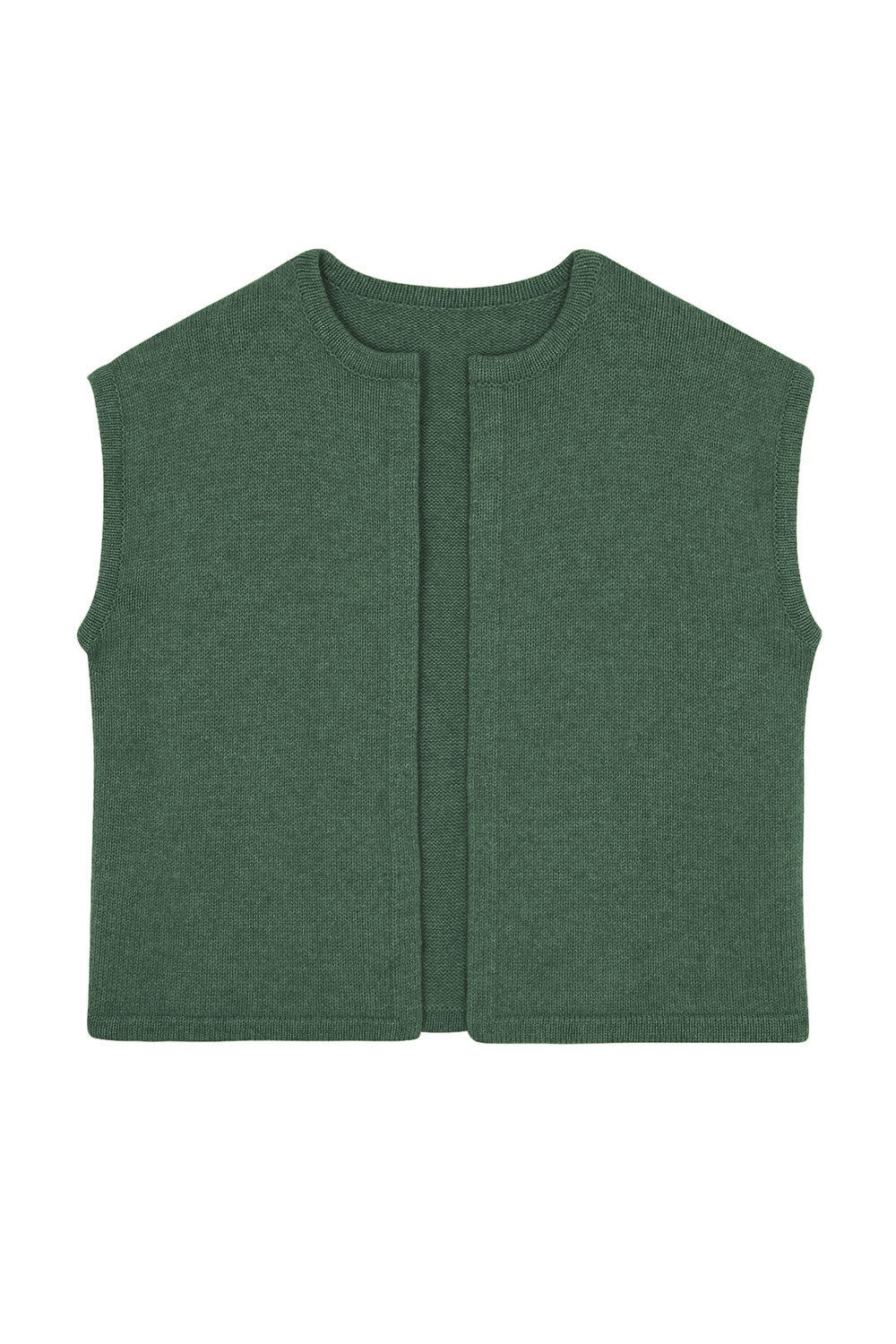 Green cashmere cardigan - packshot | Théo | Linnea Lund