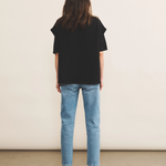 Cashmere sleeveless cardigan women black - back view | Théo | Linnea Lund