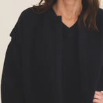 Cashmere sleeveless cardigan women dark blue - focus | Théo | Linnea Lund