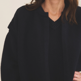 Cashmere sleeveless cardigan women dark blue - focus | Théo | Linnea Lund