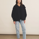 Cashmere sleeveless cardigan women dark blue - look | Théo | Linnea Lund