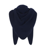 Large navy cashmere and silk triangle scarf | Tove | Linnea Lund
