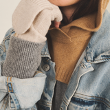 beige cashmere mittens  women - focus | Vantar | Linnea Lund