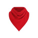 Bright red cashmere and silk blend square scarf