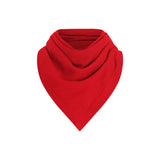 Bright red cashmere and silk blend square scarf