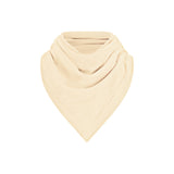 Pastel yellow cashmere and silk blend squared scarf.