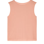 peach cashmere and silk blend sleeveless top