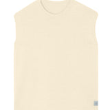 Off-White sleeveless cashmere sweater for layering