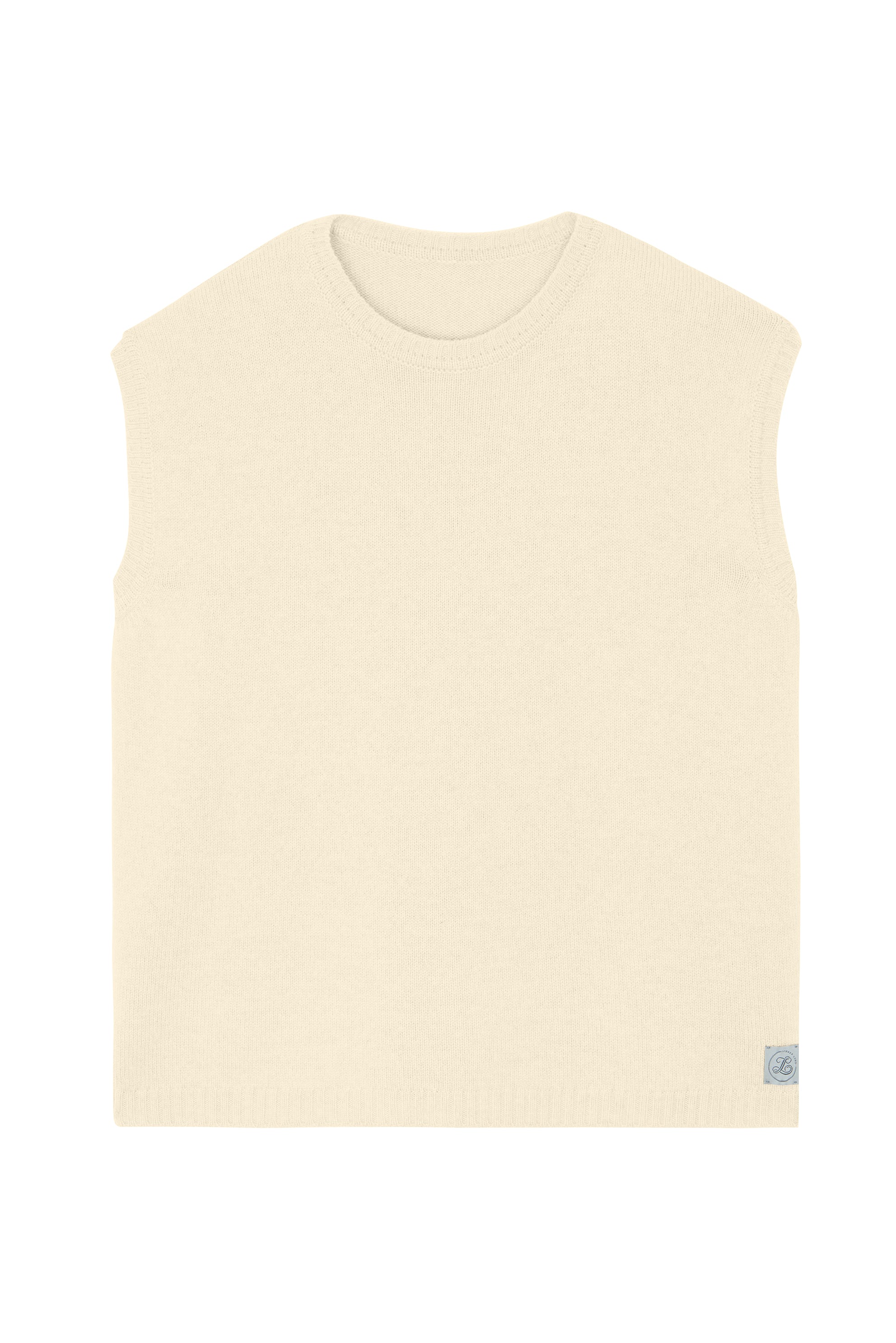Off-White sleeveless cashmere sweater for layering