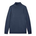 Blue turtleneck cashmere sweater - packshot | Charles | Linnea Lund