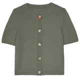 Clara Cardigan - Smoked Grass