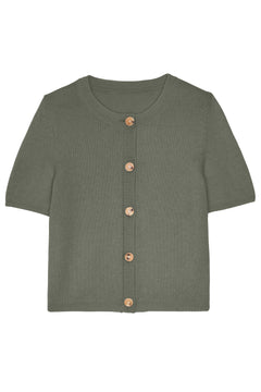 Clara Cardigan - Smoked Grass