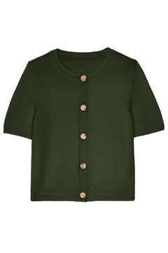 Clara Cardigan - Green Forest