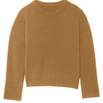 Ribbed camel brown cashmere sweater - packshot | Edward | Linnea Lund