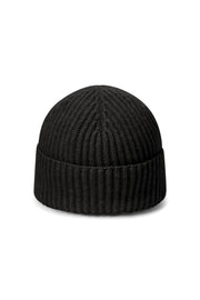 black ribbed cashmere beanie | Harry | Linnea Lund