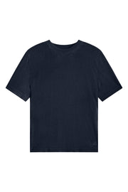 dark blue linen & cashmere tee-shirt | Julius | Linnea Lund