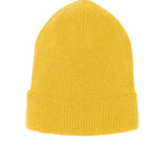 Bright yellow cashmere beanie