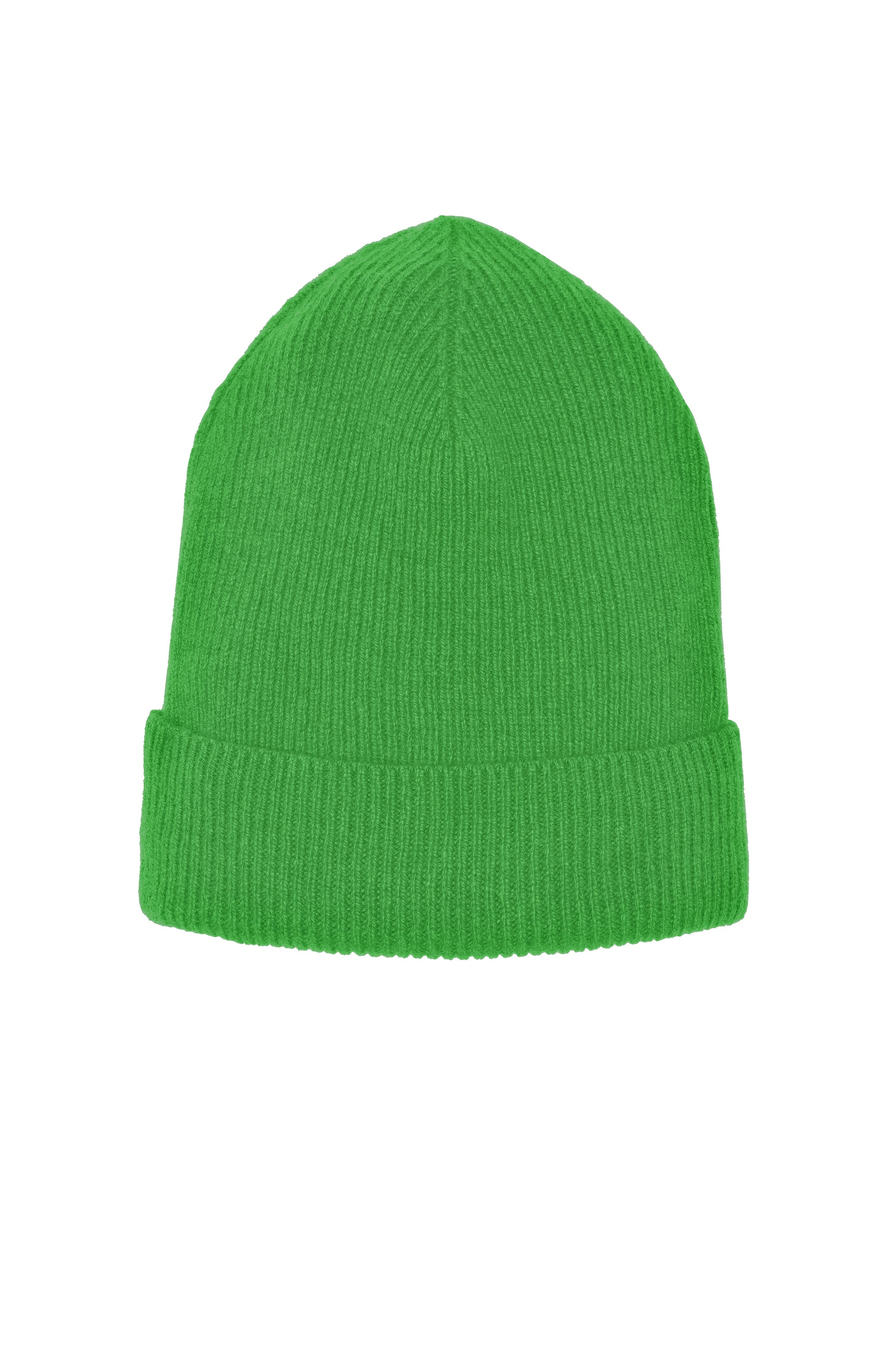 Bright cashmere green beanie